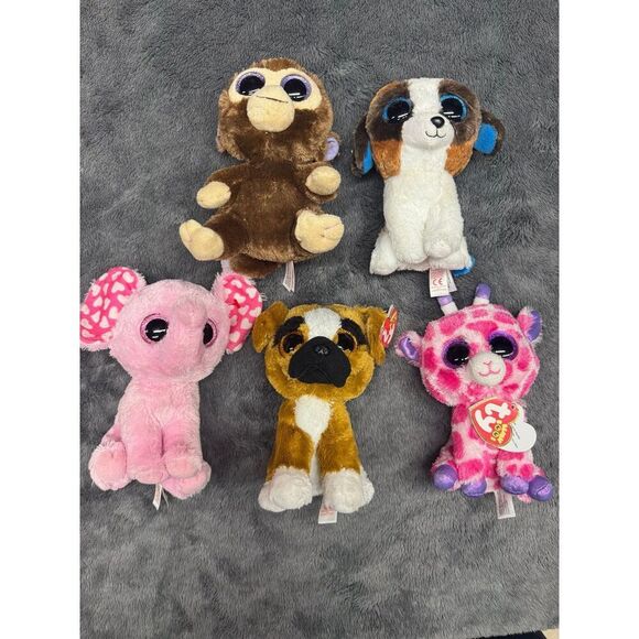 Bundle of 5 Beanie Boos in great shape!  2 Have Tags - Picture 2 of 2